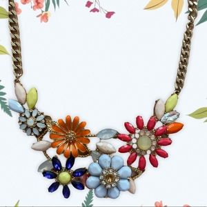 Floral colorful  necklace